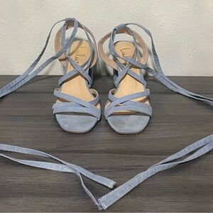 🎊 Lulu's Light Blue Strappy Heels FIRM PRICE TY